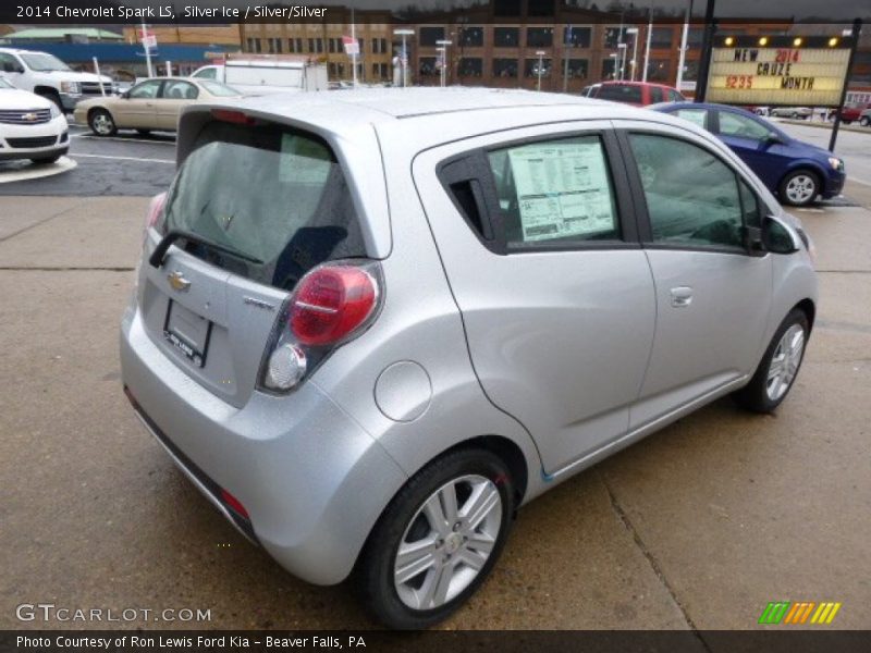 Silver Ice / Silver/Silver 2014 Chevrolet Spark LS