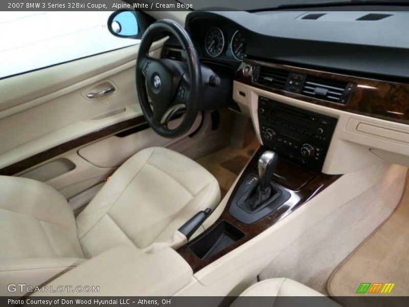 Alpine White / Cream Beige 2007 BMW 3 Series 328xi Coupe