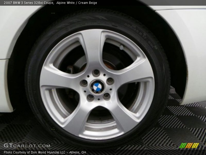Alpine White / Cream Beige 2007 BMW 3 Series 328xi Coupe