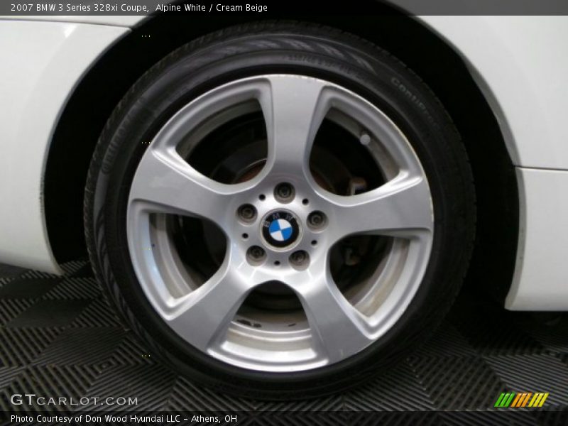 Alpine White / Cream Beige 2007 BMW 3 Series 328xi Coupe