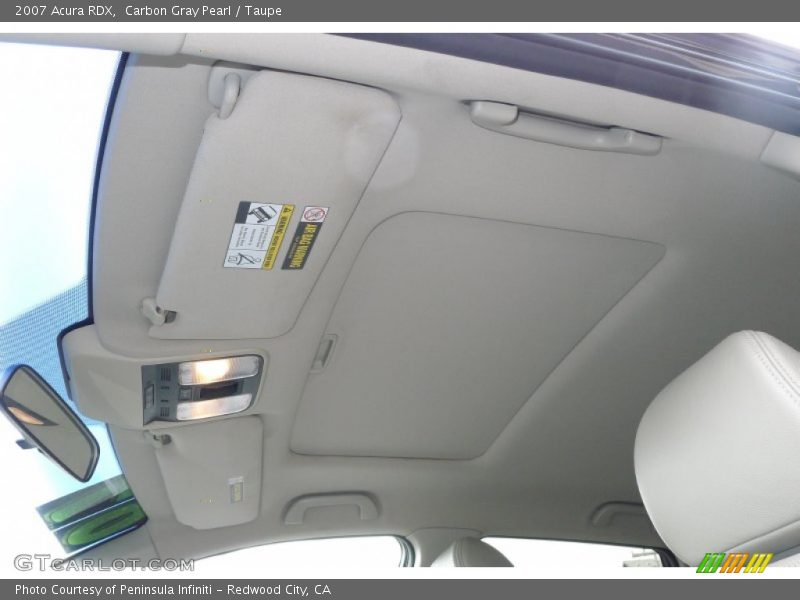 Carbon Gray Pearl / Taupe 2007 Acura RDX