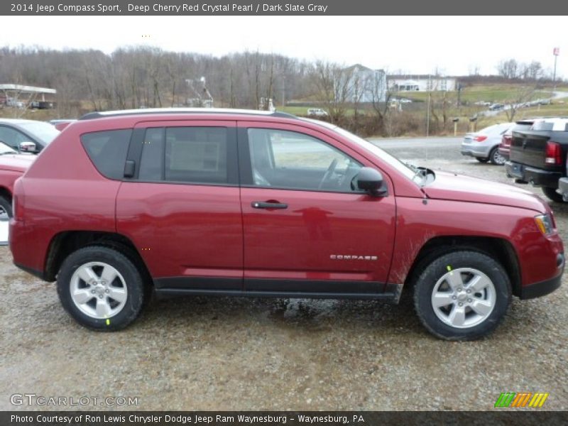 Deep Cherry Red Crystal Pearl / Dark Slate Gray 2014 Jeep Compass Sport