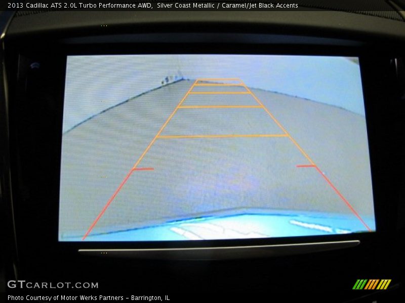 Silver Coast Metallic / Caramel/Jet Black Accents 2013 Cadillac ATS 2.0L Turbo Performance AWD