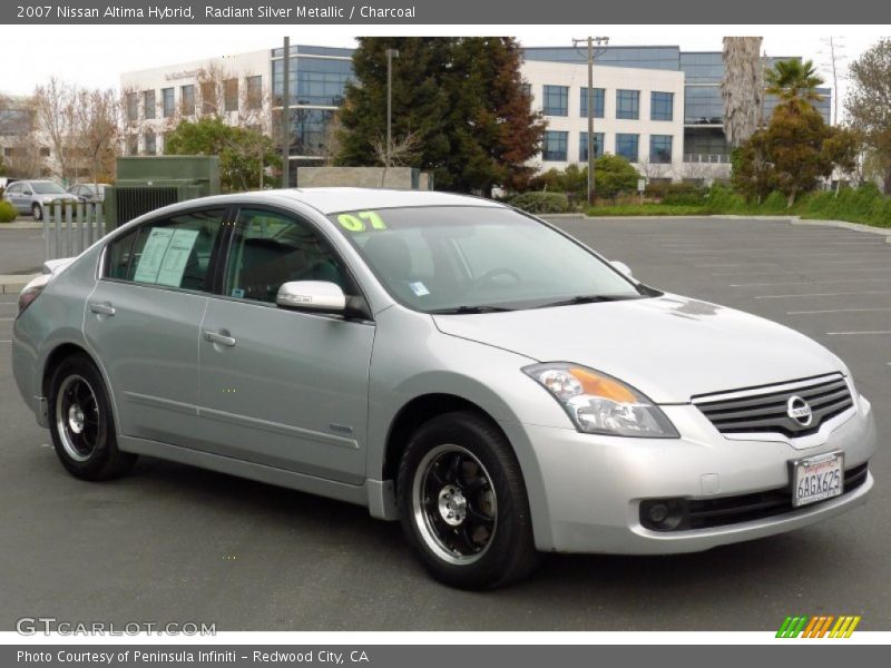 Radiant Silver Metallic / Charcoal 2007 Nissan Altima Hybrid
