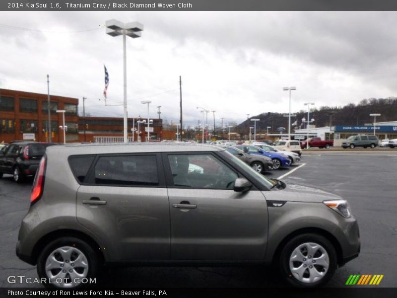 Titanium Gray / Black Diamond Woven Cloth 2014 Kia Soul 1.6