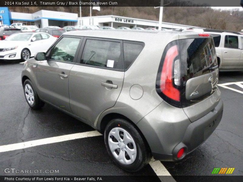 Titanium Gray / Black Diamond Woven Cloth 2014 Kia Soul 1.6