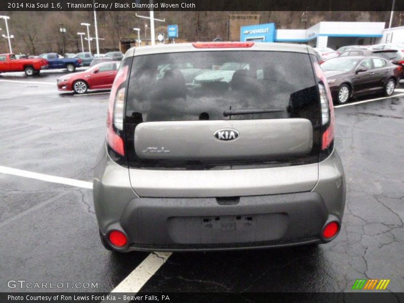 Titanium Gray / Black Diamond Woven Cloth 2014 Kia Soul 1.6