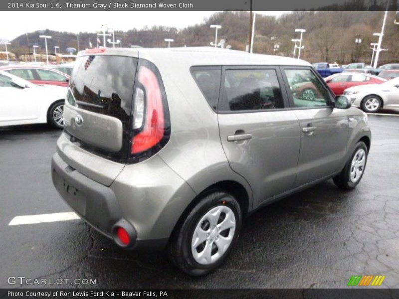 Titanium Gray / Black Diamond Woven Cloth 2014 Kia Soul 1.6