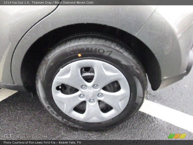 Titanium Gray / Black Diamond Woven Cloth 2014 Kia Soul 1.6