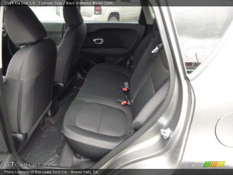 Titanium Gray / Black Diamond Woven Cloth 2014 Kia Soul 1.6