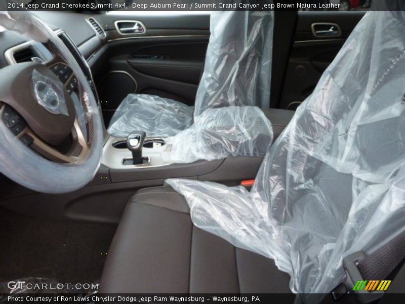 Deep Auburn Pearl / Summit Grand Canyon Jeep Brown Natura Leather 2014 Jeep Grand Cherokee Summit 4x4