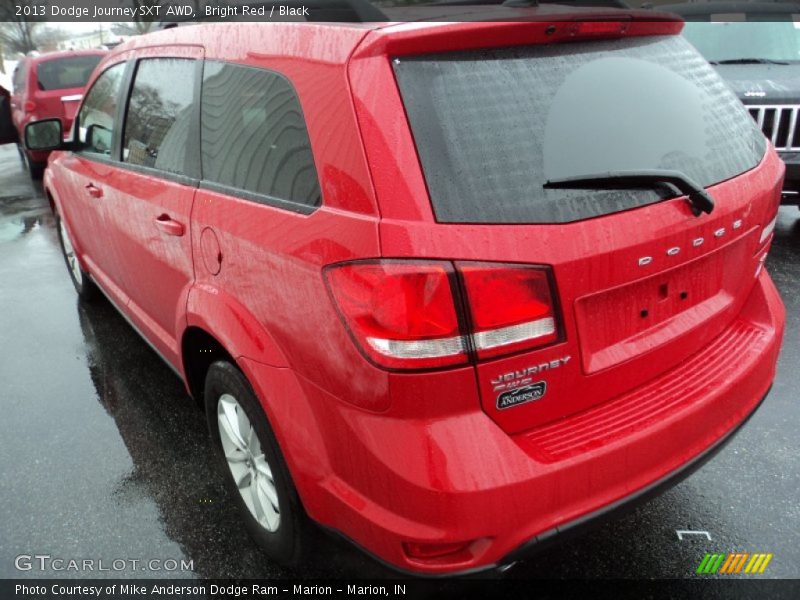 Bright Red / Black 2013 Dodge Journey SXT AWD