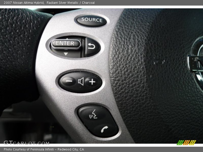 Radiant Silver Metallic / Charcoal 2007 Nissan Altima Hybrid