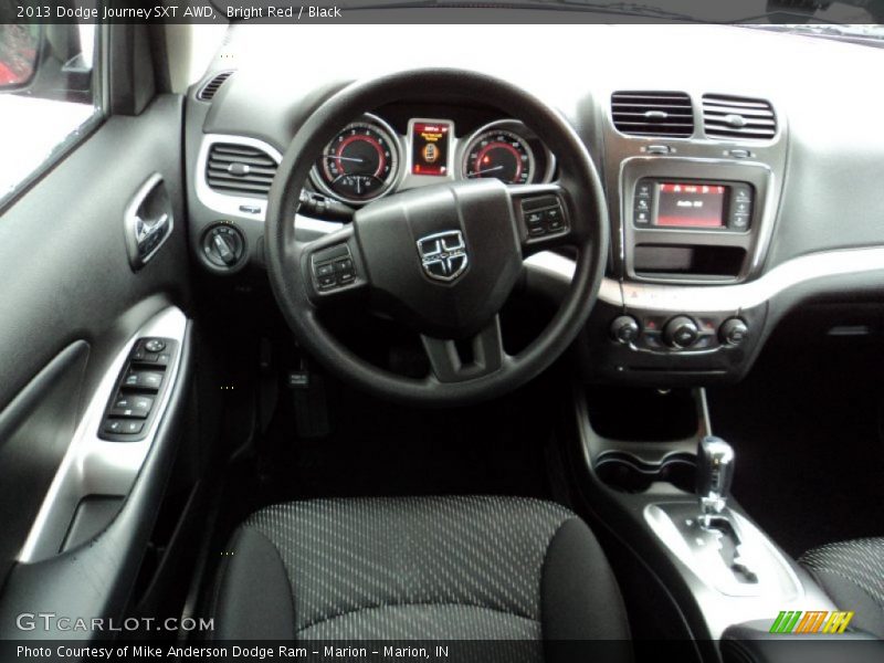 Bright Red / Black 2013 Dodge Journey SXT AWD
