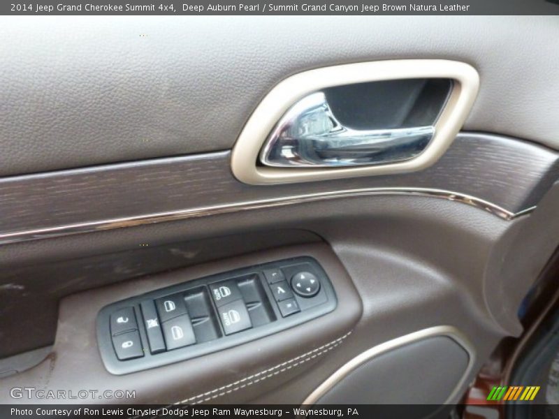 Deep Auburn Pearl / Summit Grand Canyon Jeep Brown Natura Leather 2014 Jeep Grand Cherokee Summit 4x4