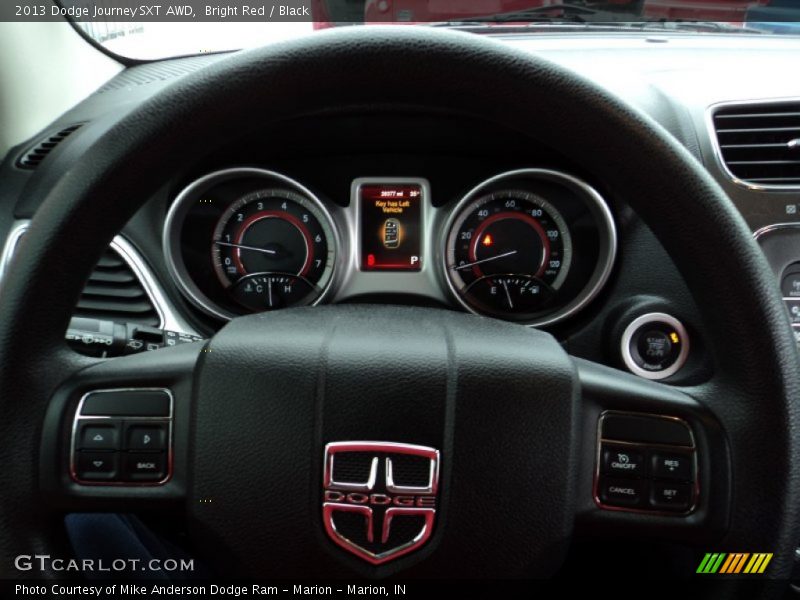 Bright Red / Black 2013 Dodge Journey SXT AWD