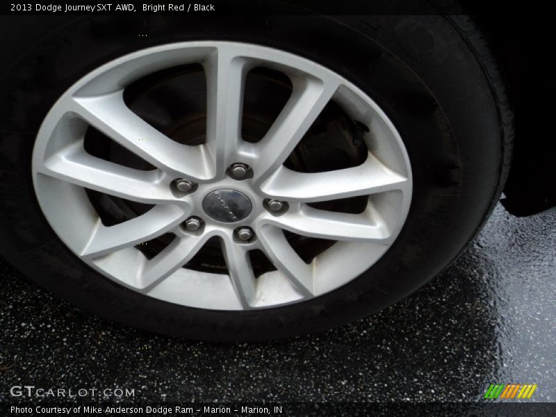 Bright Red / Black 2013 Dodge Journey SXT AWD