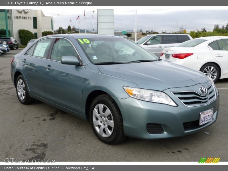 Aloe Green Metallic / Bisque 2010 Toyota Camry LE