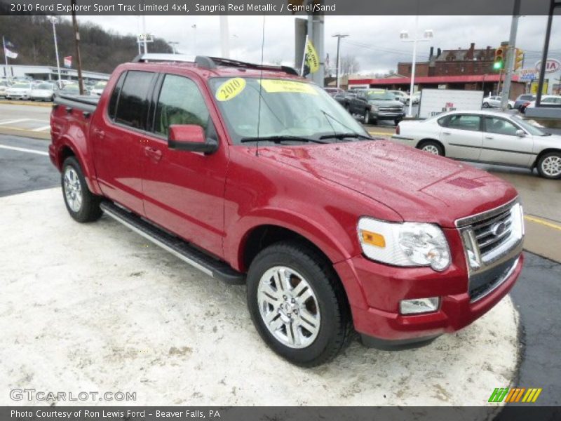 Front 3/4 View of 2010 Explorer Sport Trac Limited 4x4