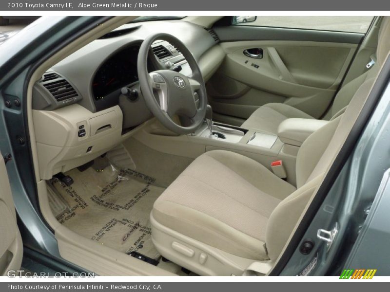 Aloe Green Metallic / Bisque 2010 Toyota Camry LE