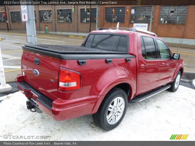 Sangria Red Metallic / Camel/Sand 2010 Ford Explorer Sport Trac Limited 4x4