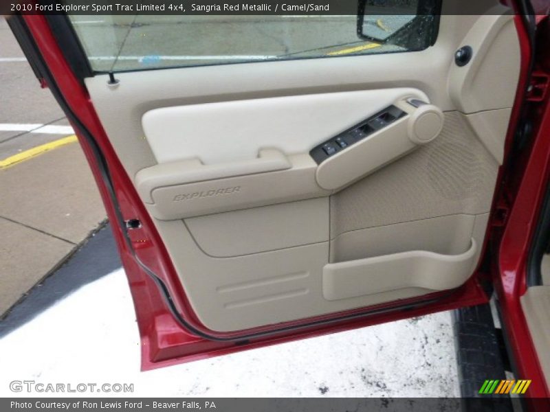 Sangria Red Metallic / Camel/Sand 2010 Ford Explorer Sport Trac Limited 4x4
