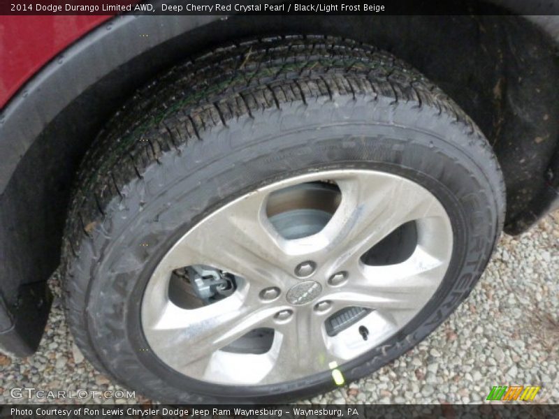 Deep Cherry Red Crystal Pearl / Black/Light Frost Beige 2014 Dodge Durango Limited AWD