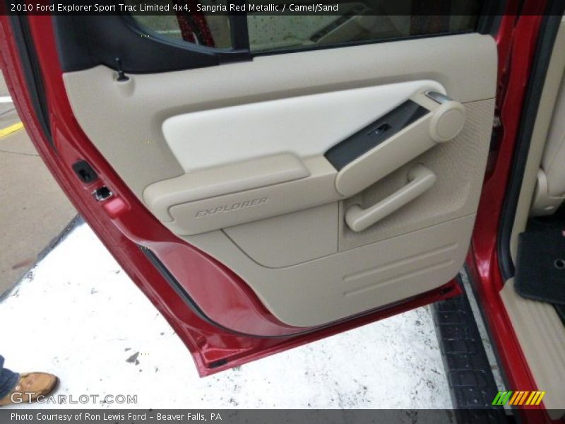 Sangria Red Metallic / Camel/Sand 2010 Ford Explorer Sport Trac Limited 4x4
