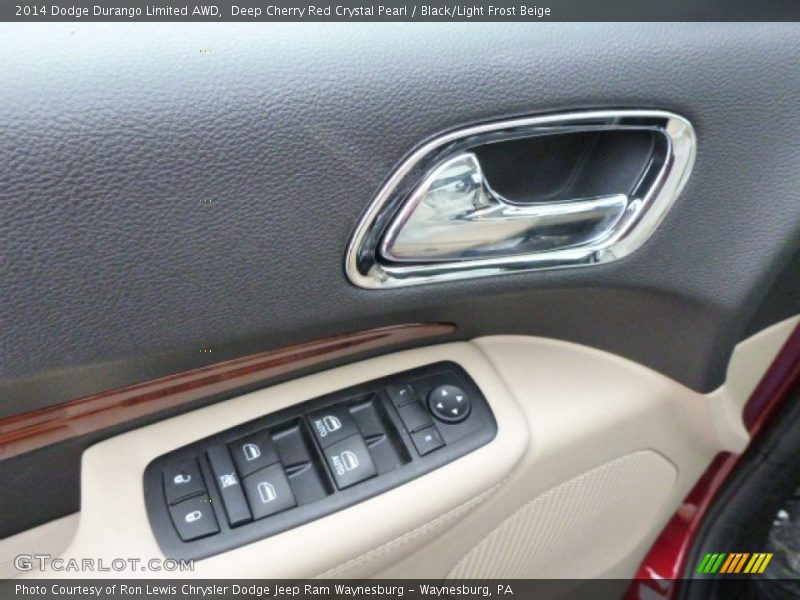 Deep Cherry Red Crystal Pearl / Black/Light Frost Beige 2014 Dodge Durango Limited AWD