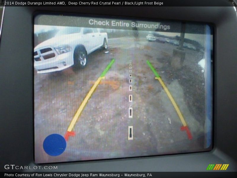 Deep Cherry Red Crystal Pearl / Black/Light Frost Beige 2014 Dodge Durango Limited AWD