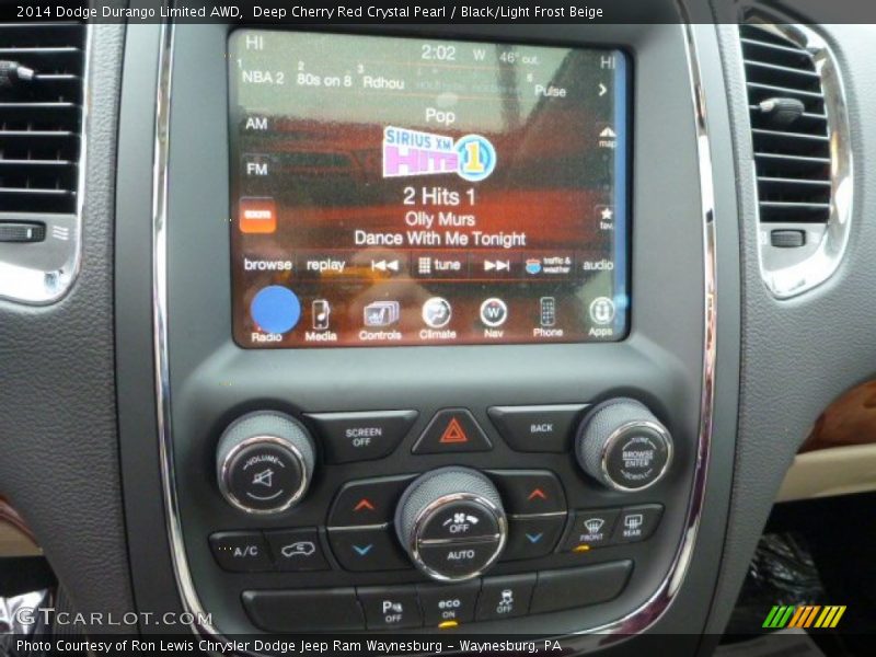 Deep Cherry Red Crystal Pearl / Black/Light Frost Beige 2014 Dodge Durango Limited AWD