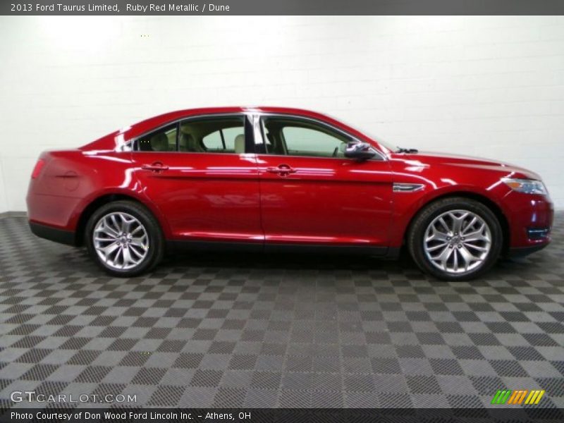 Ruby Red Metallic / Dune 2013 Ford Taurus Limited