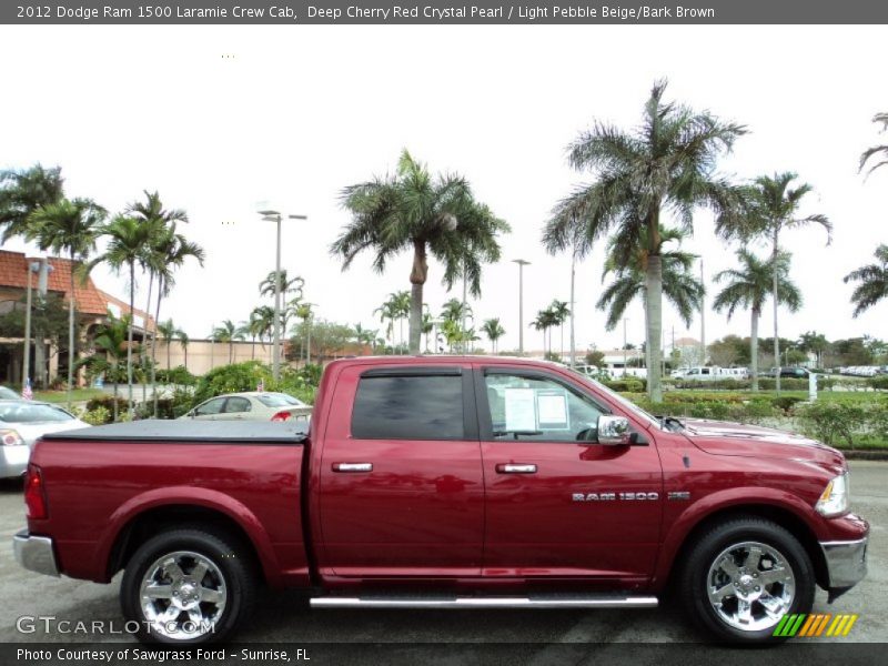  2012 Ram 1500 Laramie Crew Cab Deep Cherry Red Crystal Pearl