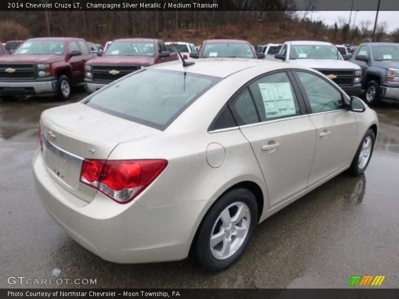Champagne Silver Metallic / Medium Titanium 2014 Chevrolet Cruze LT
