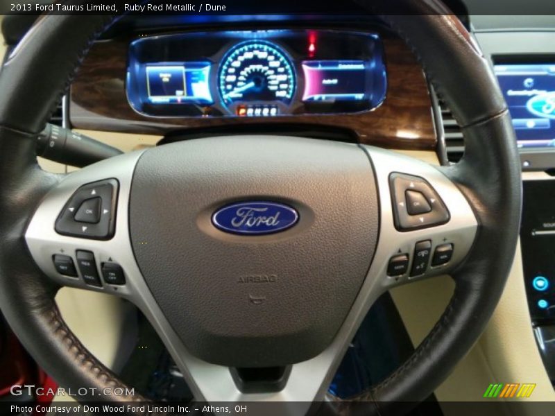 Ruby Red Metallic / Dune 2013 Ford Taurus Limited