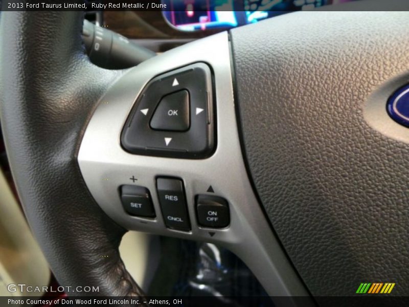 Ruby Red Metallic / Dune 2013 Ford Taurus Limited