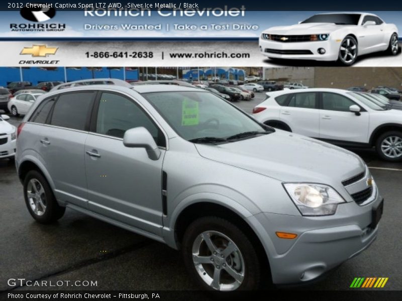 Silver Ice Metallic / Black 2012 Chevrolet Captiva Sport LTZ AWD