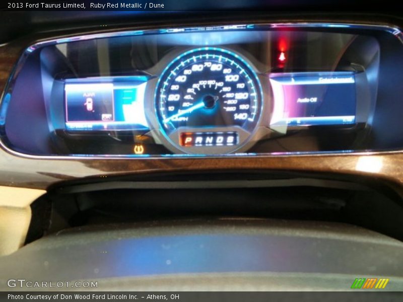 Ruby Red Metallic / Dune 2013 Ford Taurus Limited