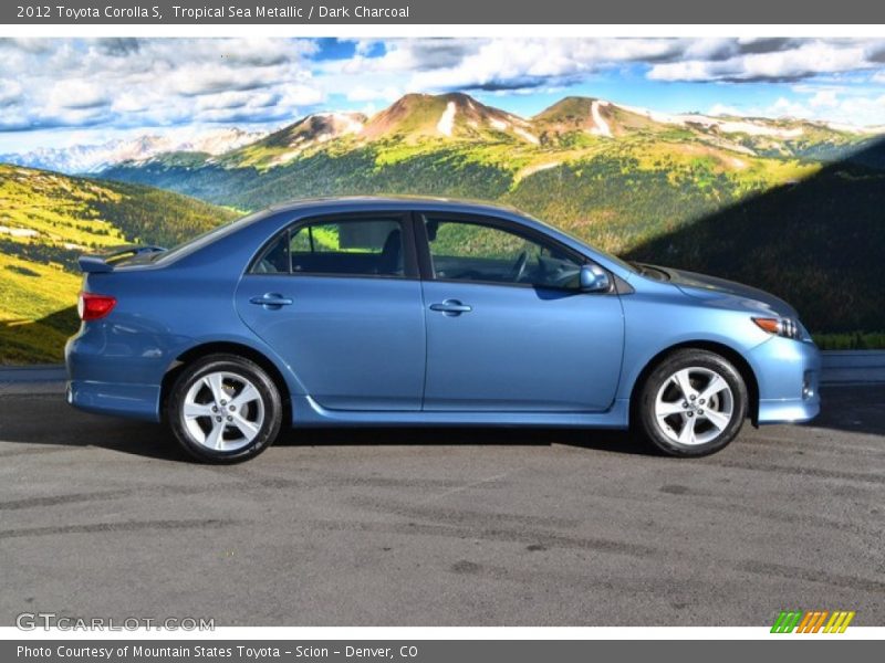 Tropical Sea Metallic / Dark Charcoal 2012 Toyota Corolla S