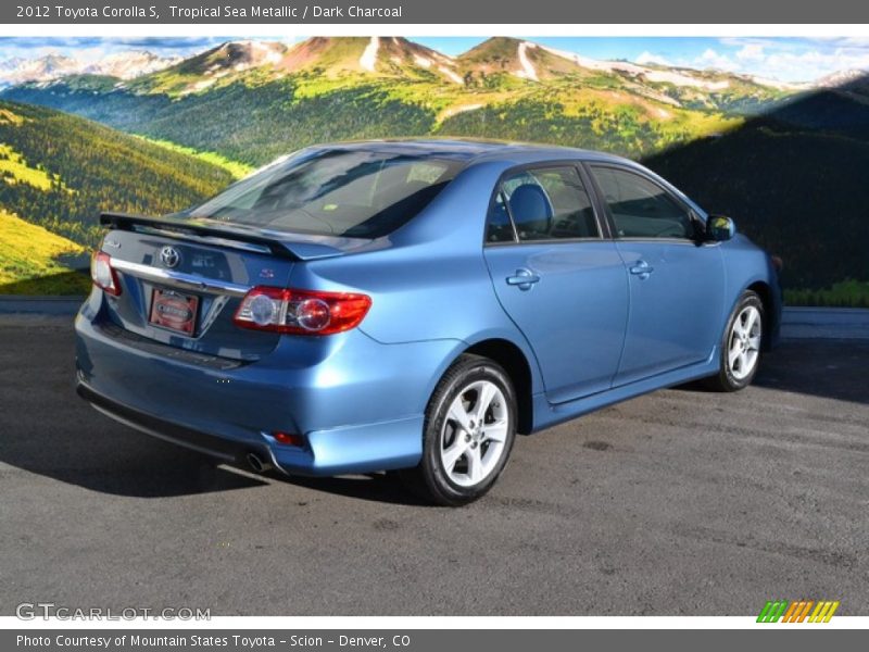 Tropical Sea Metallic / Dark Charcoal 2012 Toyota Corolla S