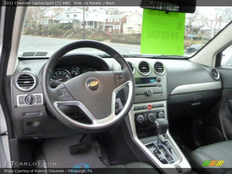Silver Ice Metallic / Black 2012 Chevrolet Captiva Sport LTZ AWD