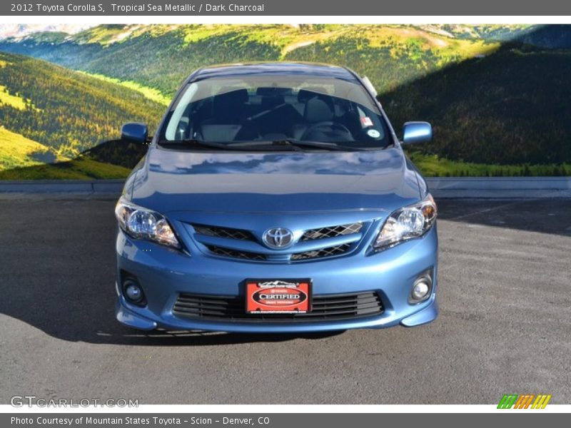 Tropical Sea Metallic / Dark Charcoal 2012 Toyota Corolla S