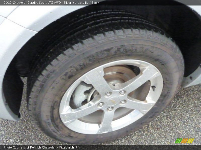 Silver Ice Metallic / Black 2012 Chevrolet Captiva Sport LTZ AWD