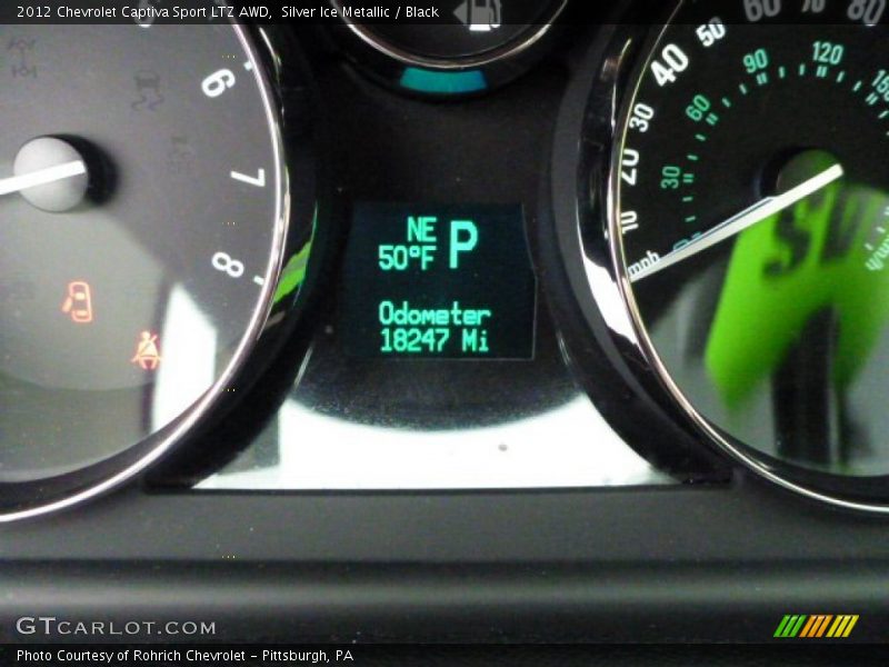 Silver Ice Metallic / Black 2012 Chevrolet Captiva Sport LTZ AWD