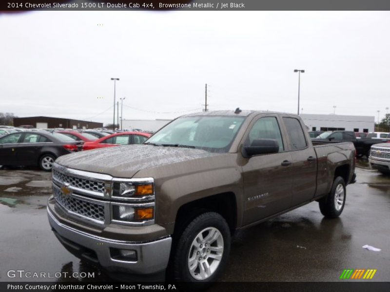 Brownstone Metallic / Jet Black 2014 Chevrolet Silverado 1500 LT Double Cab 4x4