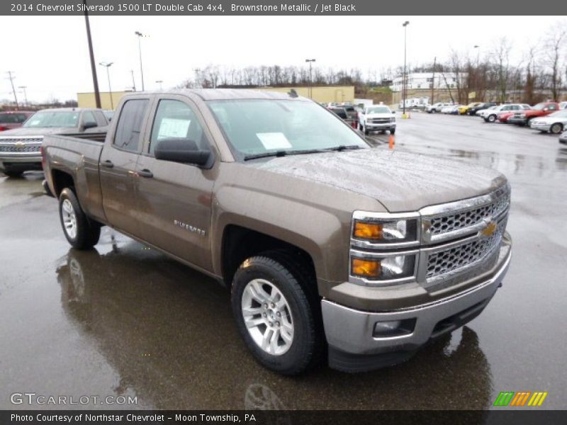 Brownstone Metallic / Jet Black 2014 Chevrolet Silverado 1500 LT Double Cab 4x4