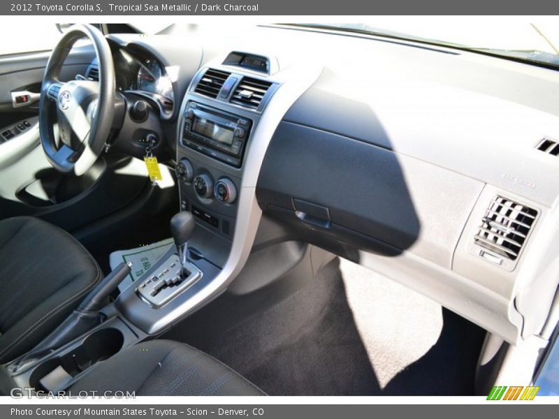 Tropical Sea Metallic / Dark Charcoal 2012 Toyota Corolla S