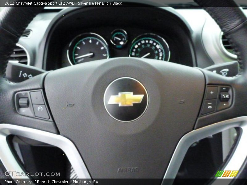Silver Ice Metallic / Black 2012 Chevrolet Captiva Sport LTZ AWD