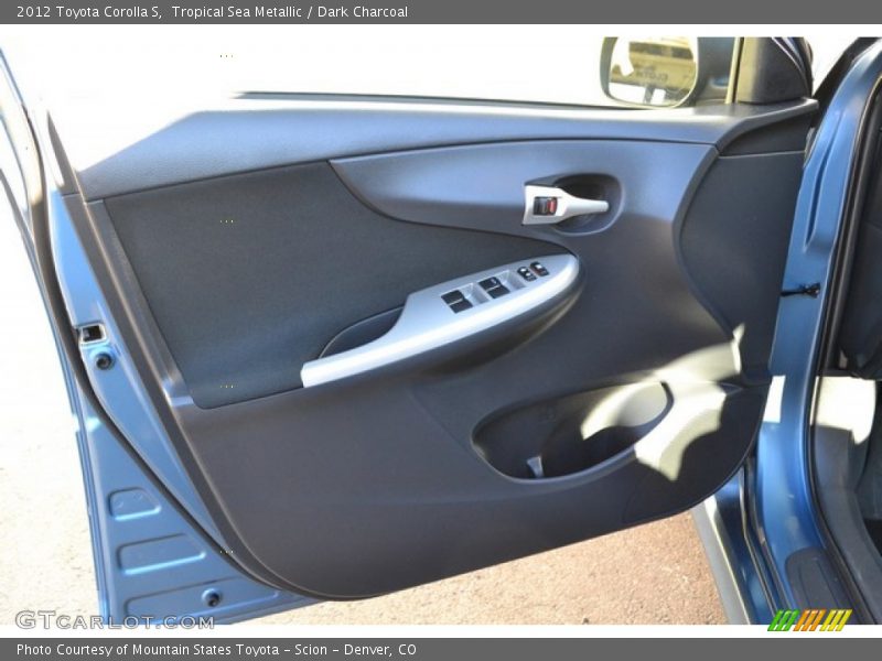 Tropical Sea Metallic / Dark Charcoal 2012 Toyota Corolla S