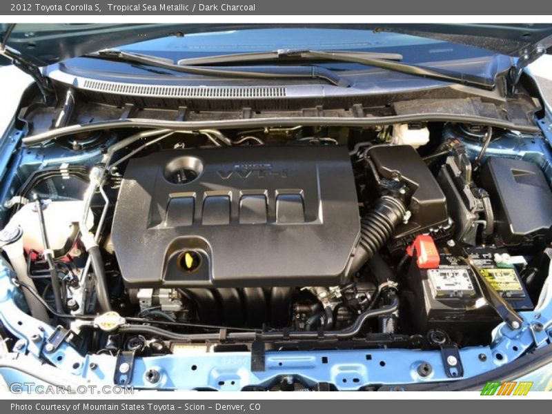 Tropical Sea Metallic / Dark Charcoal 2012 Toyota Corolla S